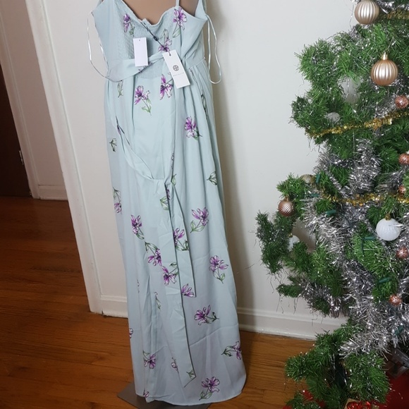 Socialite Tie Waist Maxi Dress. XXL - Picture 6 of 6